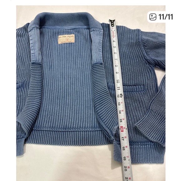 We The Free Worn Thru Surplus Cardigan Navy sold out color NWT - Picture 7 of 7